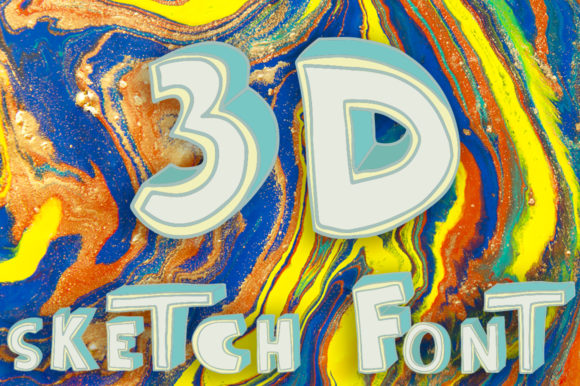 3D Sketch: The Urban Display Font for Bold Creative Projects