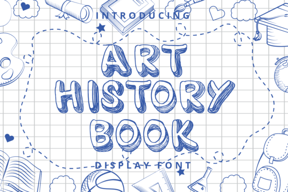 Art History Book: The Playful Display Font That Adds Character to Your Design Projects
