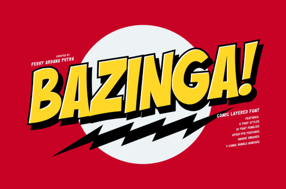 Bazinga Font Evaluation: Display Type for Playful Design