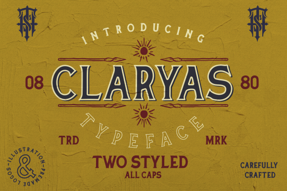 Claryas: Strategic Typography for Bold Vintage Branding