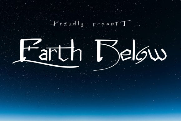 Earth Below: A Modern Display Font for Distinctive Branding