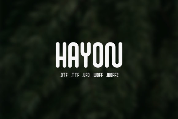 Hayon: The Unique Display Font for Creative Projects