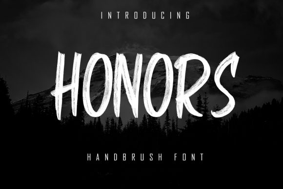 Honors: The Bold Brushed Display Font for Impactful Design