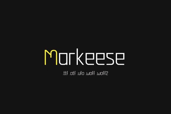Markeese: A Sharp Display Font for Modern Design