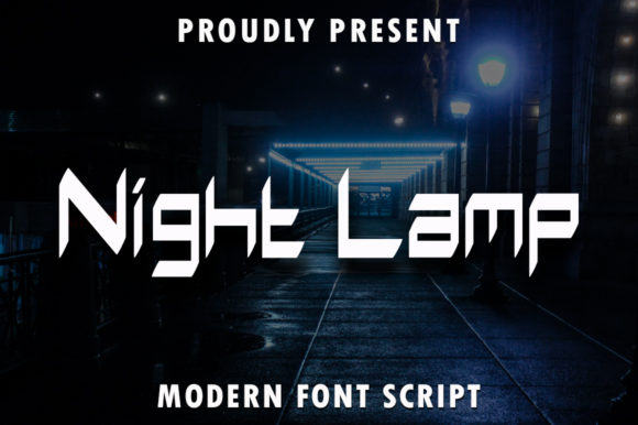 Night Lamp: A Modern Square-Lettered Display Font for Bold Visual Impact