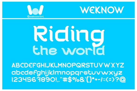 Riding the World: A Whimsical Display Font for Bold Designs