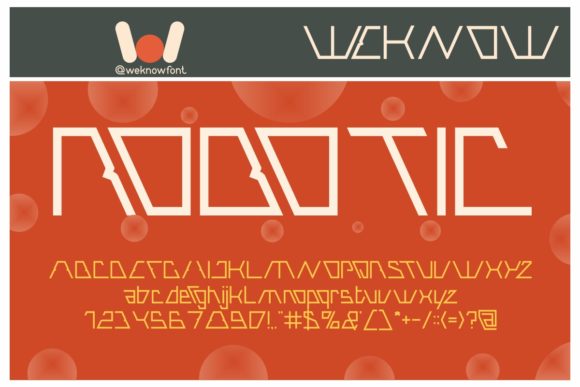 Robotic: A Timeless Display Font for Modern Design