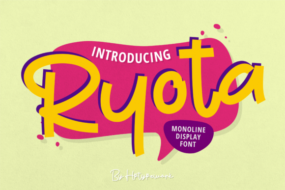 Ryota: A Cool, Modern Display Font for Creative Projects