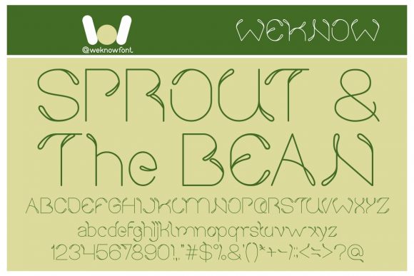 Sprout and the Bean: A Thin Display Font for Modern Design