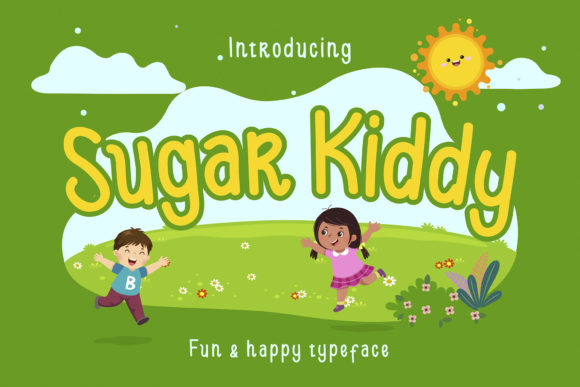 Sugar Kiddy: The Whimsical Display Font for Bright, Friendly Designs
