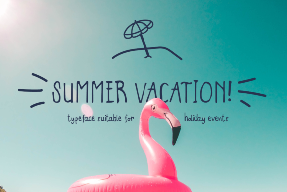 Summer Vacation: Elevating Design with a Simple, Neat Display Font