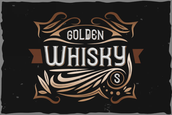 The Strategic Value of Golden Whisky: Elevating Brand Identity Through Vintage Typography