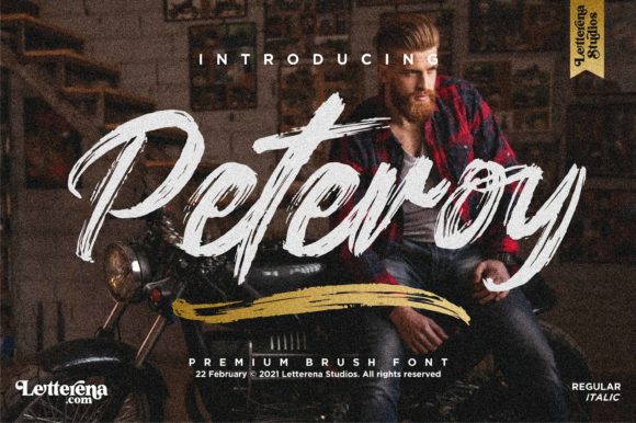 Why Peteroy Is the Brushed Display Font Your Casual Designs Need